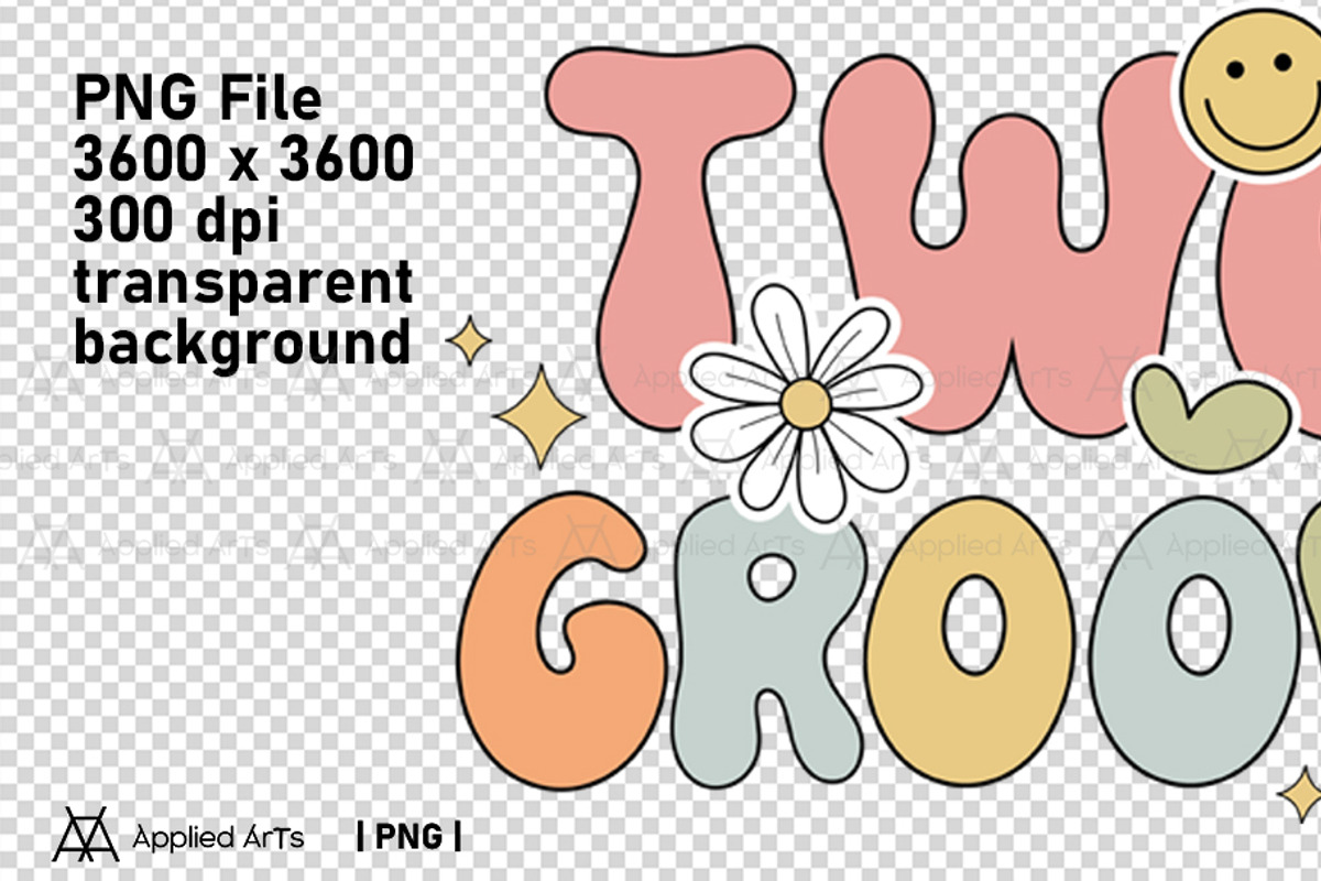 Two Groovy PNG - 2nd Birthday Retro, an Object Graphic by Applied Arts (Photo 4 of 4)