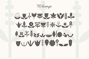 Nordic Florals Procreate Stamps, a Brush Add-On by Little Nordic Atelier (Thumbnail 4 of 6)
