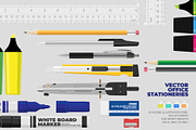 Office Stationery Realistic Set, an Object Graphic by bnrcreativelab (Thumbnail 1 of 6)