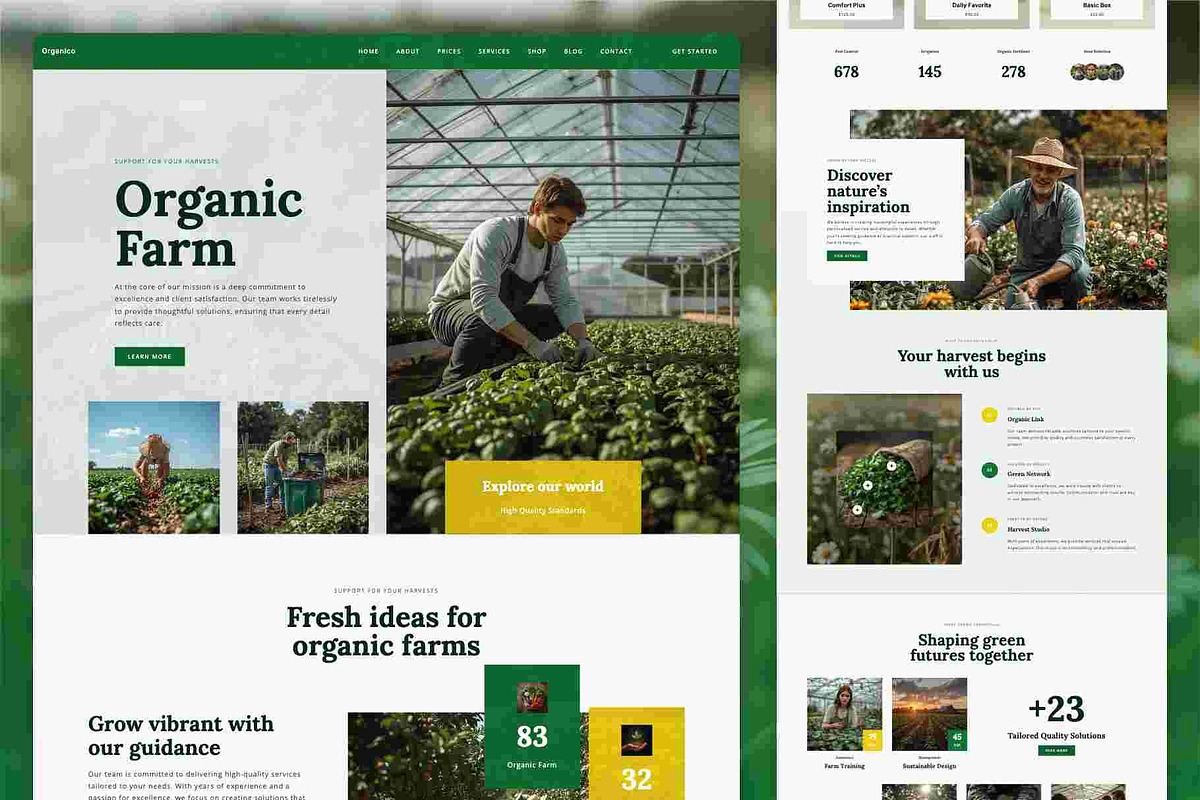 Organic Farm WordPress Theme, a WordPress Template by Nicdark Themes (Photo 2 of 4)