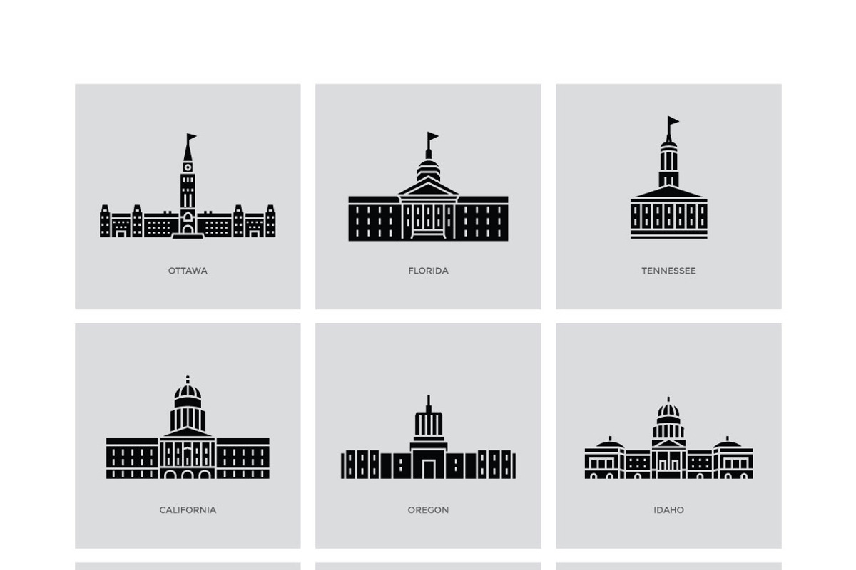 150+ World Capitals Illustration, a Decorative Illustration by Creative Stall (Photo 5 of 5)
