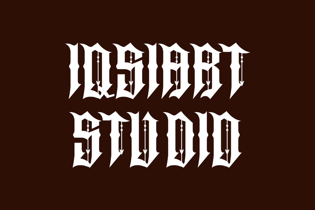 Glomos Bigmesh - Old English Font, a Blackletter Font by Iqsiart Studio (Photo 3 of 7)