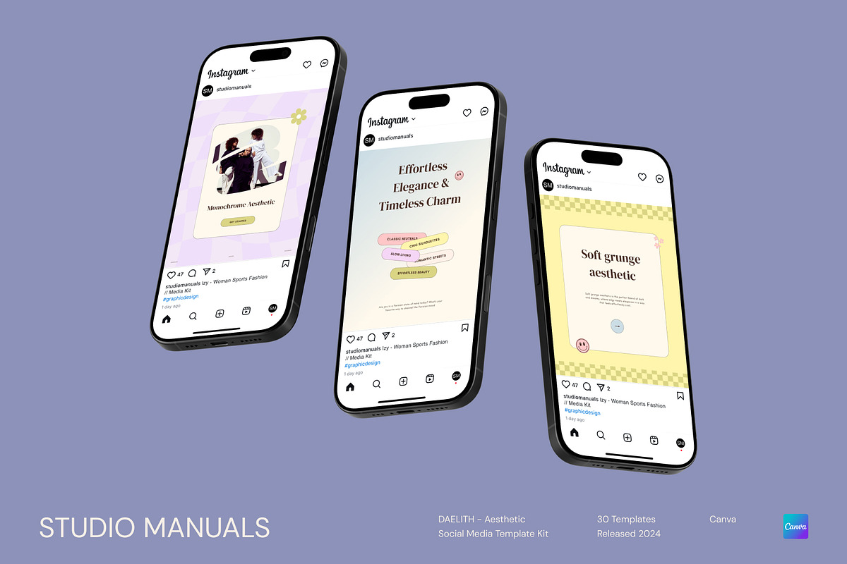 DAELITH - Aesthetic Socmed Template, a Social Media Template by Studio Manuals (Photo 3 of 8)