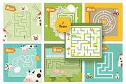 FARM - Activities for kids, an Animal Illustration by Nursery Art (Thumbnail 7 of 15)