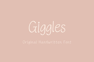 Giggles - Handwritten font