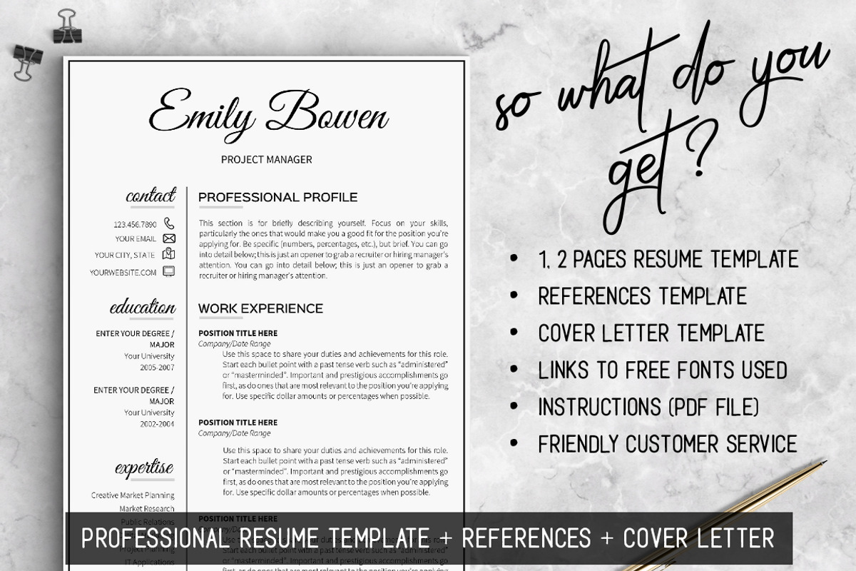 Job Resume Template Word, a Resume Template by LevelUpResume (Photo 3 of 5)