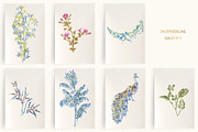Palms & Peacocks pattern & motifs, a Pattern Graphic by YvY (Thumbnail 4 of 6)