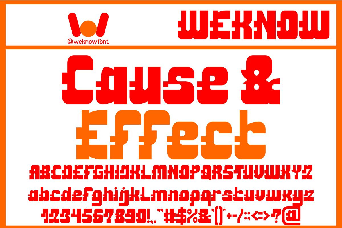 Action Reaction font, a Font by weknow (Photo 3 of 8)