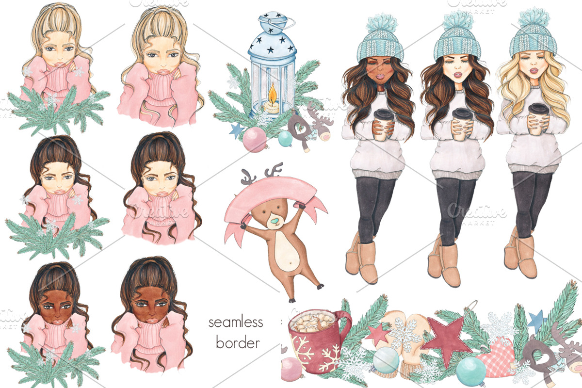 Warm & Cozy Hand-painted collection, an Object Graphic by Tanya Kart (Photo 3 of 14)