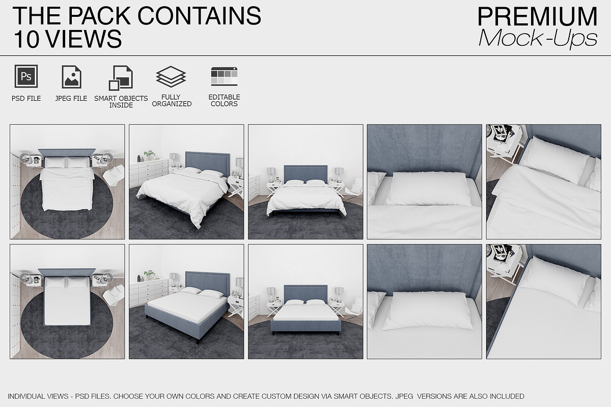 Bedding Mockups - Duvet Sheet Shams, a Product Mockup by mock-ups (Photo 2 of 22)