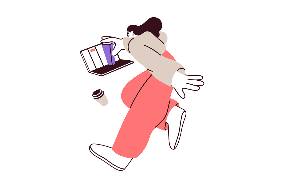 Readers with books concepts set, a Person Illustration by Good Studio (Photo 9 of 15)