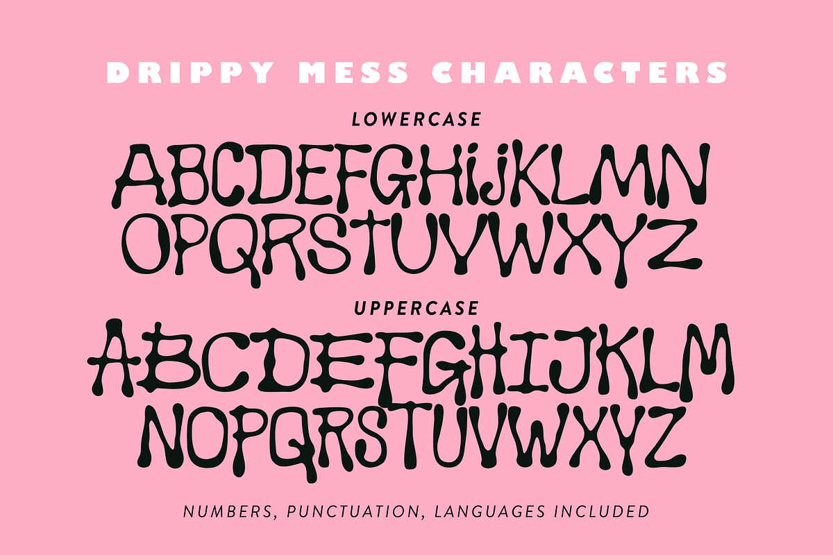 Drippy Mess Handwritten Inky Sans, a Sans Serif Font by Struvictory.art (Photo 5 of 9)