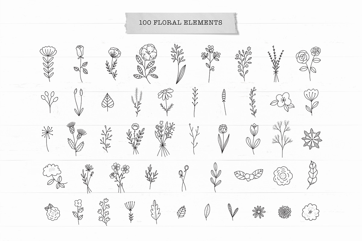 Simple Florals, an Illustration by Redchocolate (Photo 2 of 11)