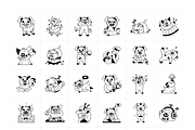 Animated Pigs Stickers, an Emoji Icon by Vectors Market (Thumbnail 6 of 7)