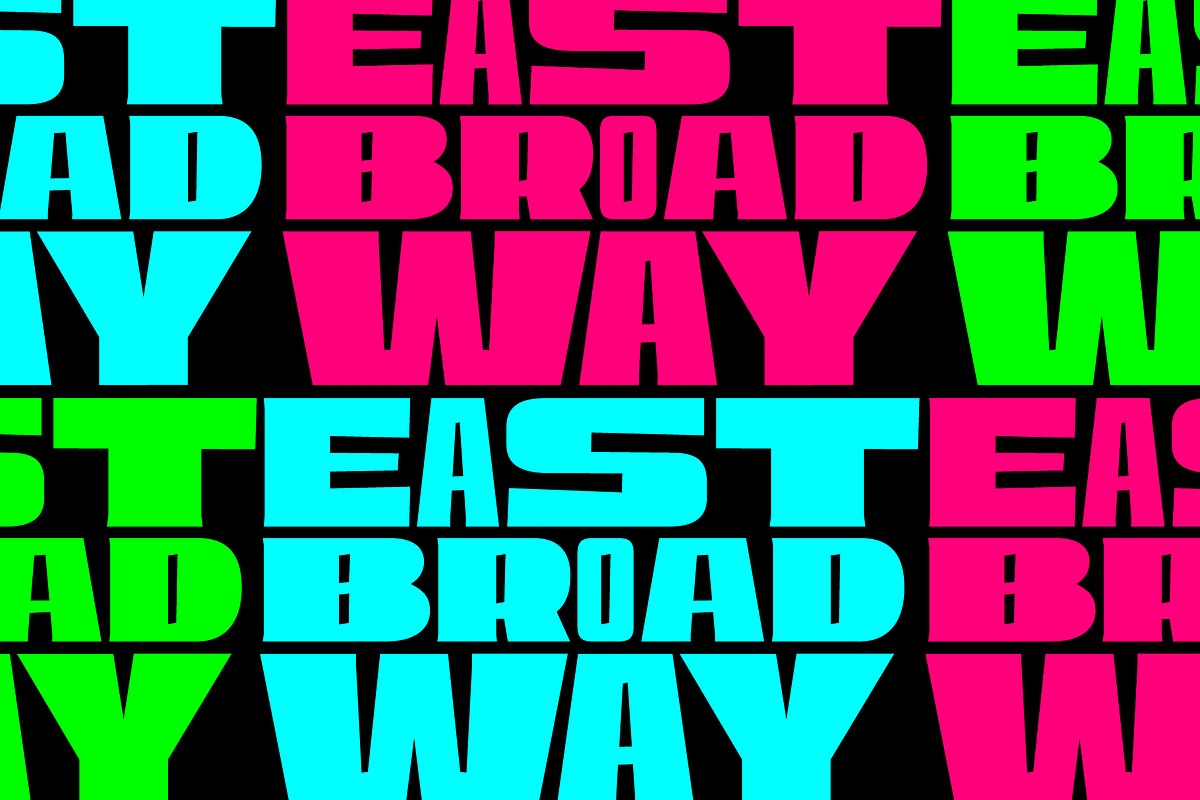 East Broadway, a NYC type., a Sans Serif Font by Tipos Pereira (Photo 7 of 14)