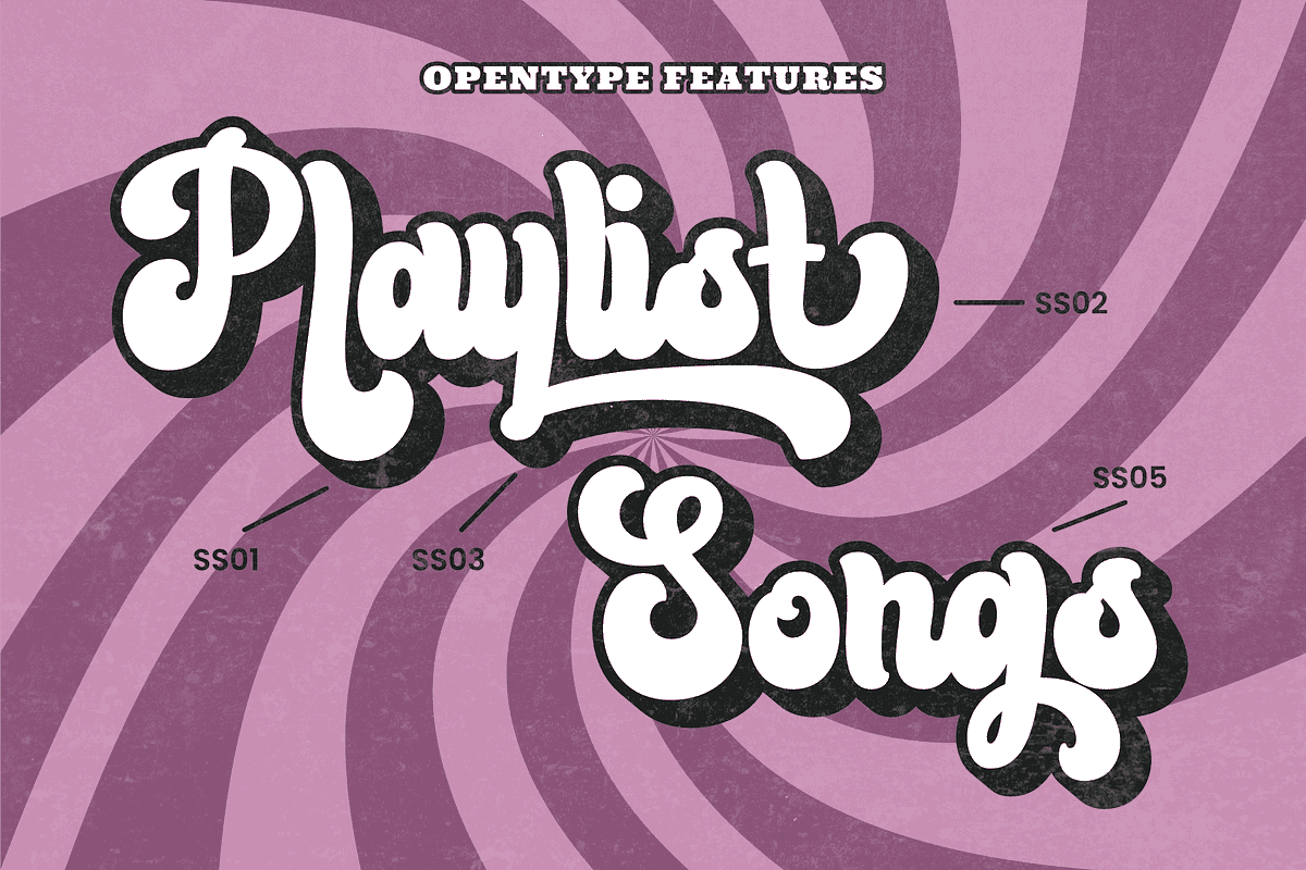 Bluend - Retro Script Display, a Script Font by ahweproject (Photo 6 of 10)