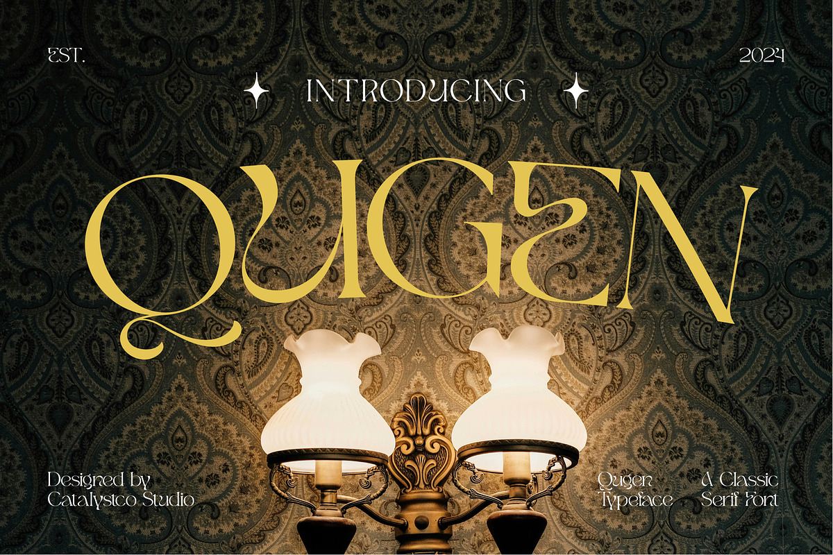 Qugen Luxury Serif Font, a Serif Font by Catalystco Studio (Photo 1 of 7)