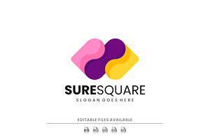 Flat Modern Square Logo Design, a Branding & Logo Template by Artnivora.Std