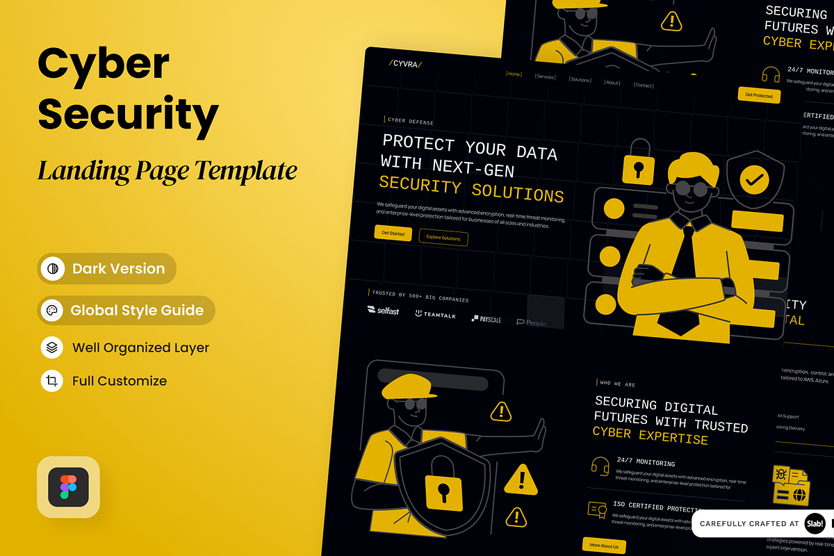 Cyvra - Cyber Security Landing Page
