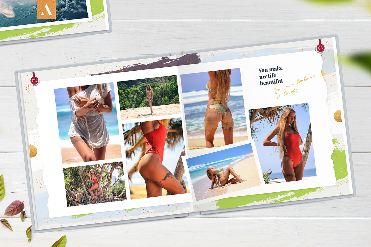 12x12 Photo Album Template / Aurora, a Brochure Template by ArealPro (Photo 7 of 18)