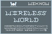 Wireless World font, a Font by weknow (Thumbnail 1 of 8)