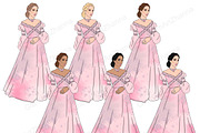 Fairytale Girls Clipart, a Person Illustration by GlamArtZhanna (Thumbnail 2 of 4)