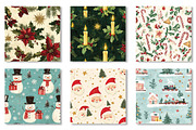 Vintage 1950s Christmas Patterns, a Texture Illustration by Daily.Designs (Thumbnail 3 of 4)