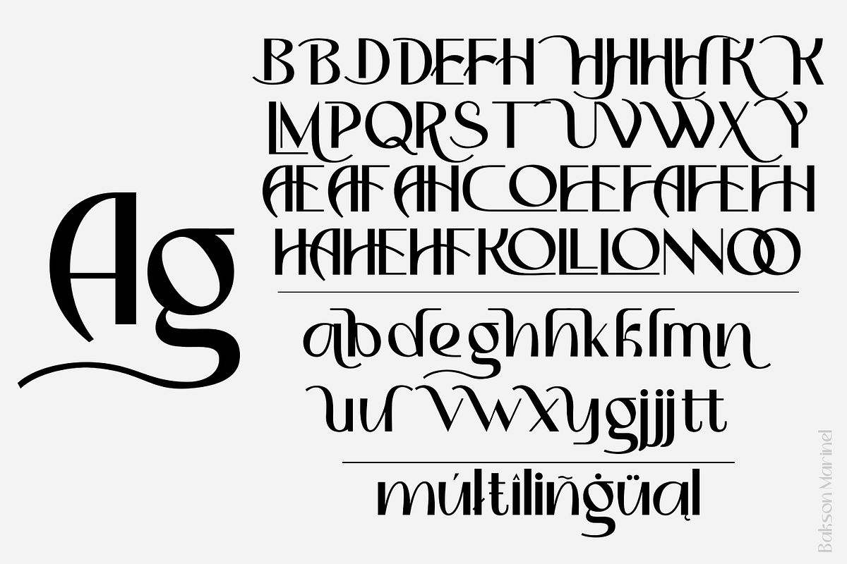 Bakson Marinel - Modern Display Sans, a Sans Serif Font by TypeClassHeroes (Photo 6 of 15)