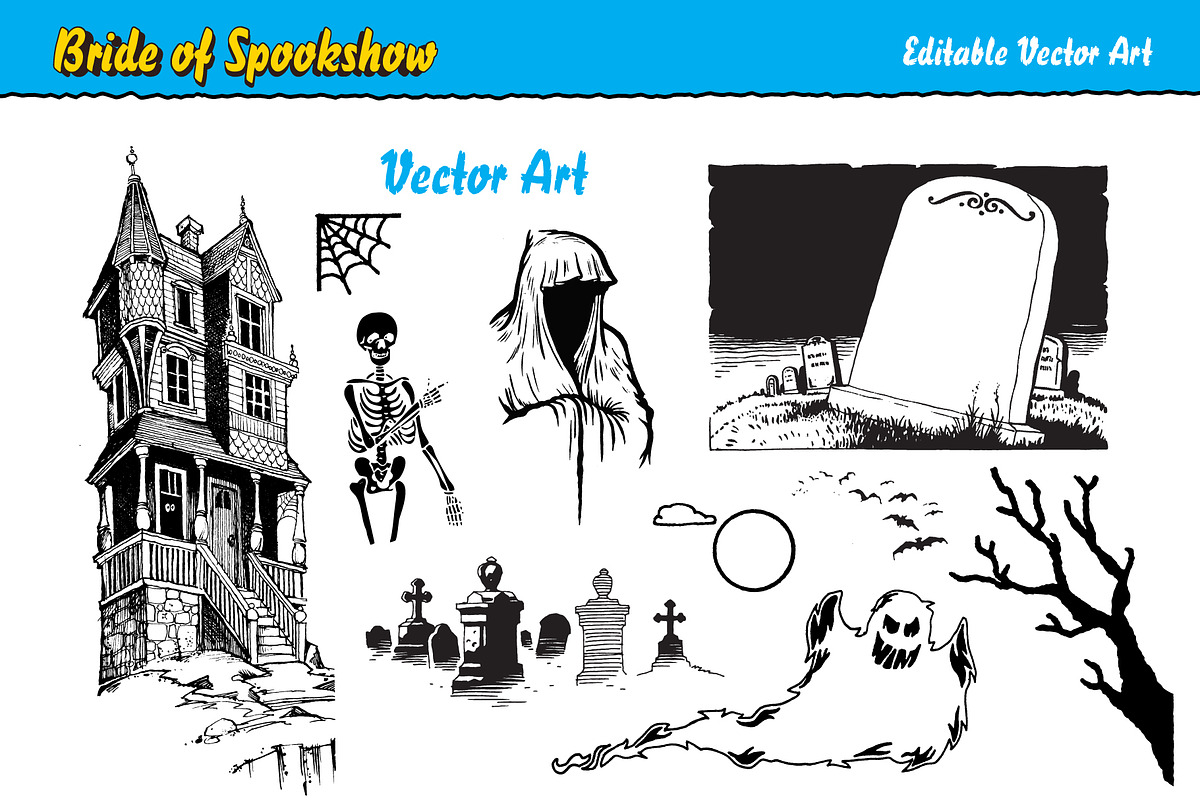 Bride of Spook Show Collection, a Handwritten Font by Paper Moon Graphic Supply (Photo 18 of 25)