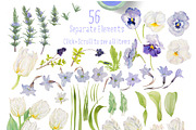 Watercolor Design Pack-Blue Skies, an Illustration by watercolorwild.graphics (Thumbnail 4 of 11)