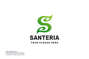 Letter S with Leaves Logo Design, a Branding & Logo Template by yuanesei
