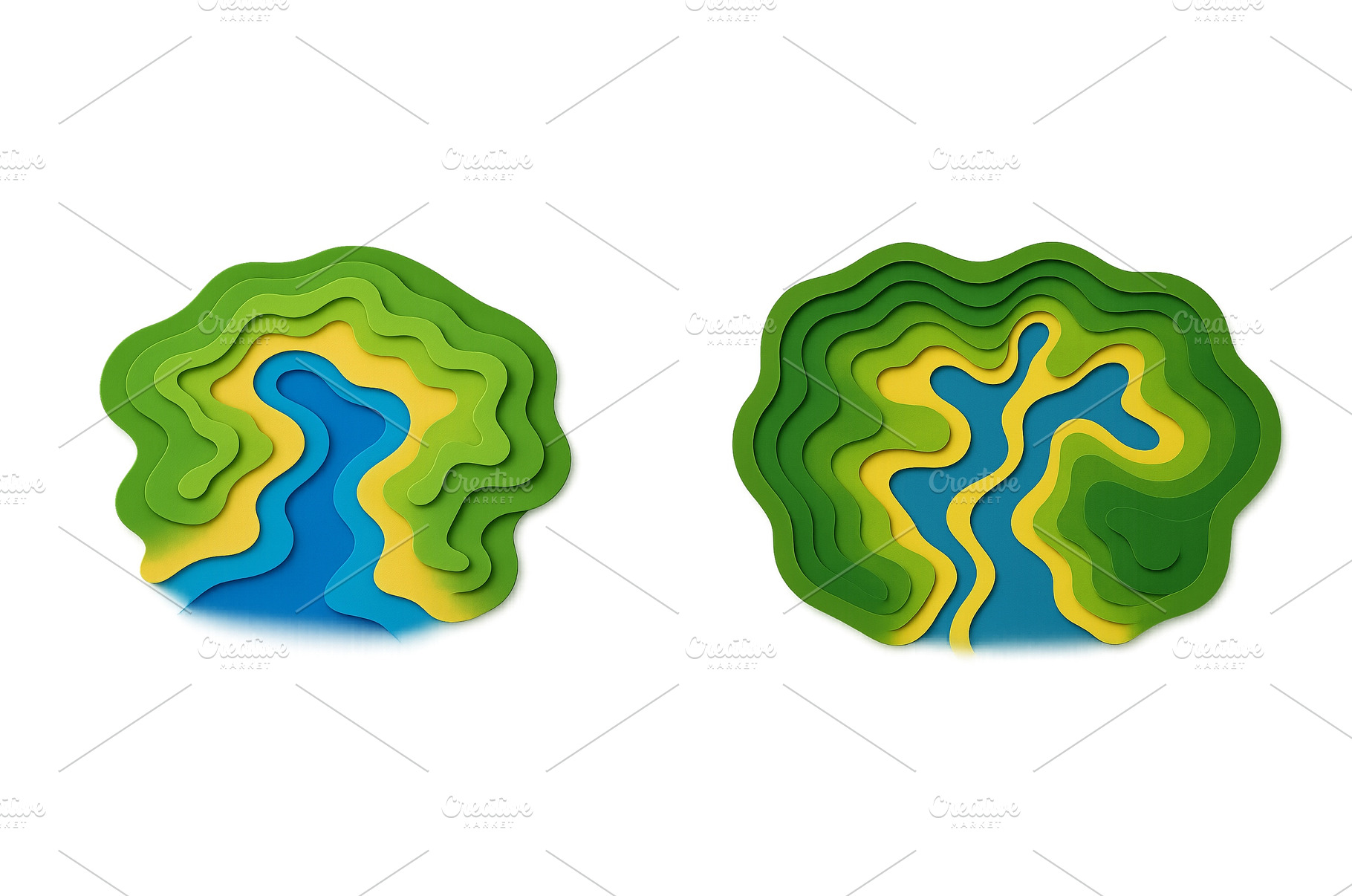 Colorful layered landscape design, an Arts & Entertainment Photo by ZinetroN