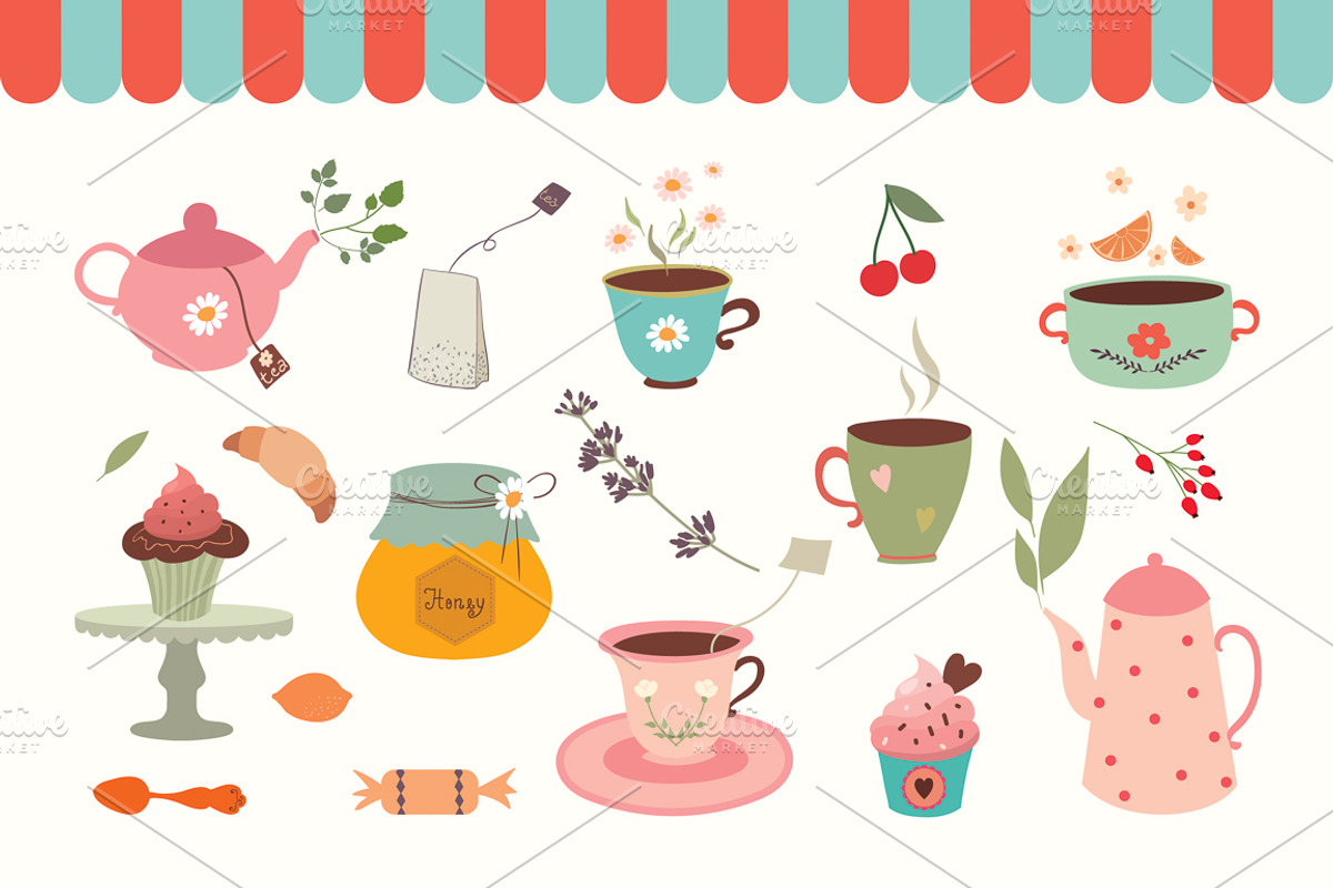 Tea Pack (vector design), an Illustration by Inkant Studio (Photo 1 of 4)
