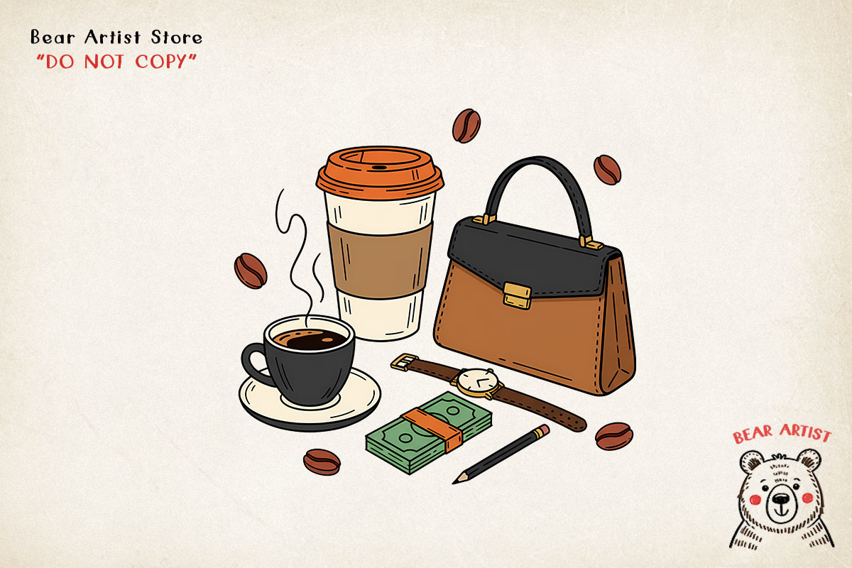 Coffee icon collection, a Graphic by GlitterCraft (Photo 68 of 102)