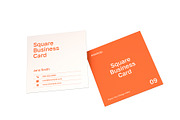 Square Business Card Mockup Bundle, an Advertising Mockup by graphypix (Thumbnail 14 of 14)