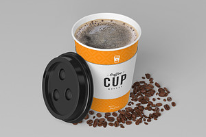 8oz Coffee Cup Mock-Up