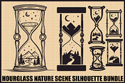 Hourglass Nature Scene Bundle, an Illustration by hafijul (Thumbnail 1 of 7)