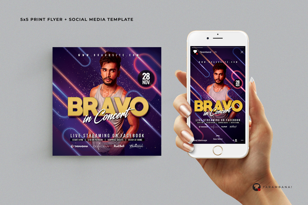 Artist Flyer Template, a Flyer Template by Plan B (Photo 1 of 3)