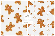 cute gingerbread cookies pattern, a Pattern Graphic by lindoet23 (Thumbnail 1 of 3)