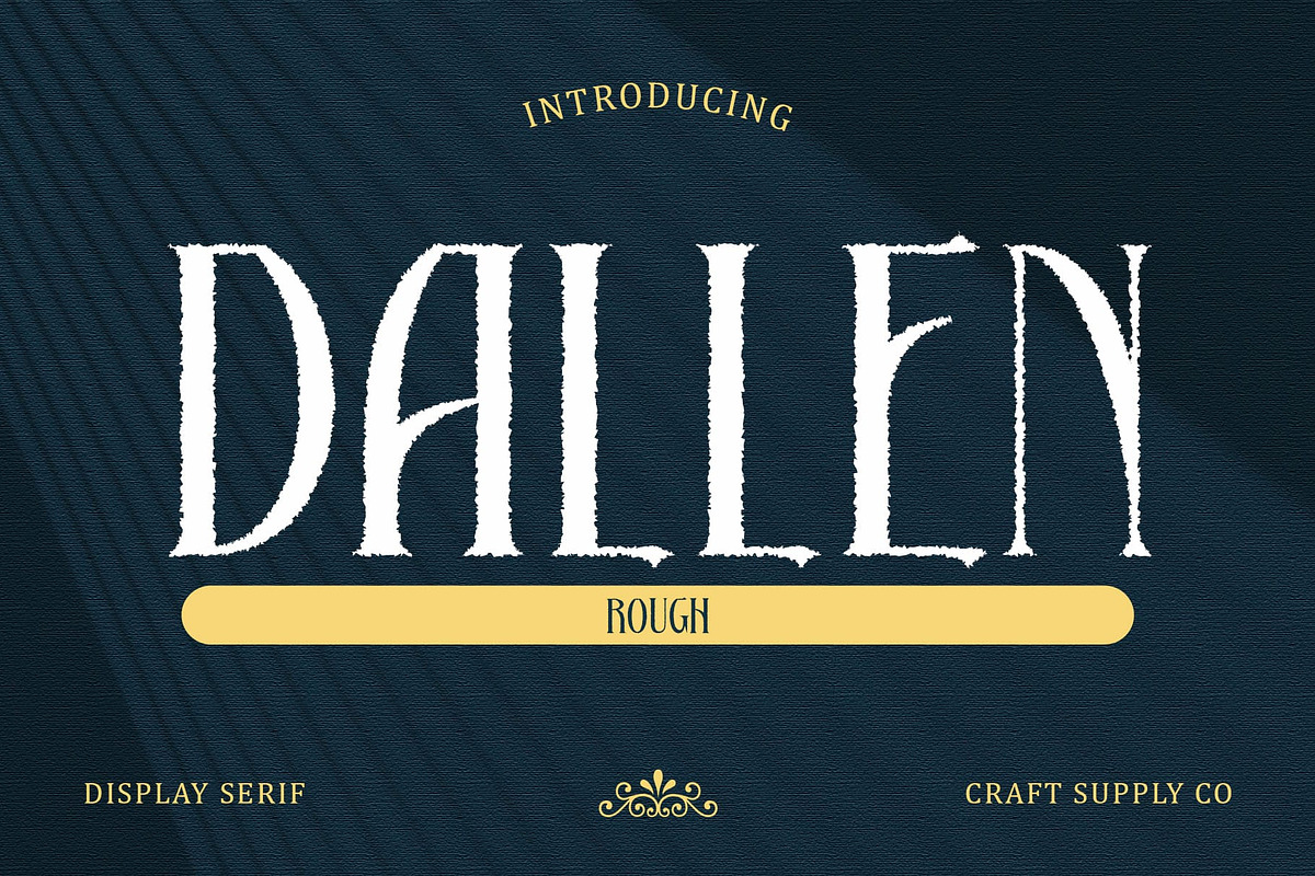 Dallen Rough, a Serif Font by Craft Supply Co. (Photo 1 of 8)