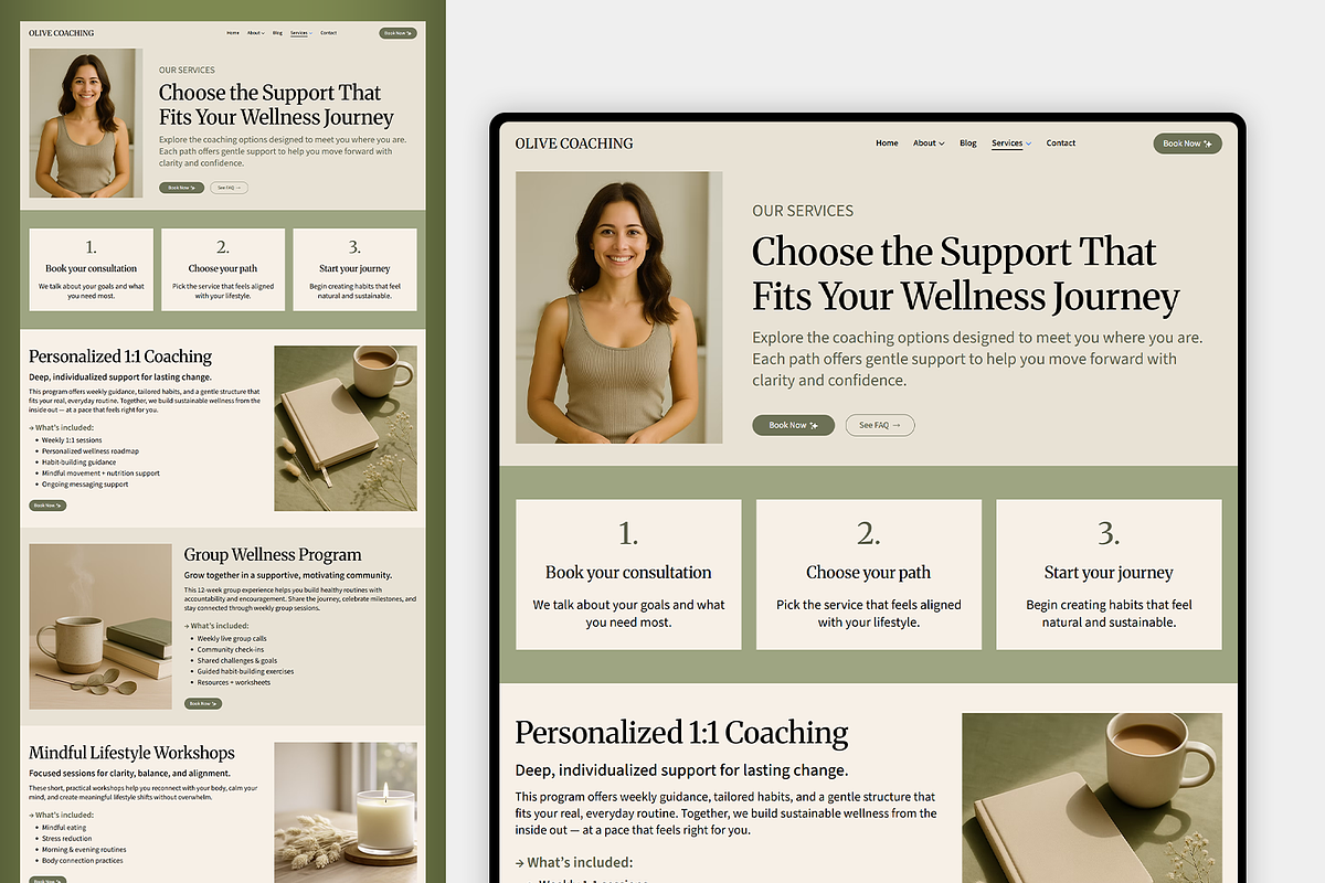 Wellness & Life Coach Website, a Wix Template by Kitteeh (Photo 18 of 20)