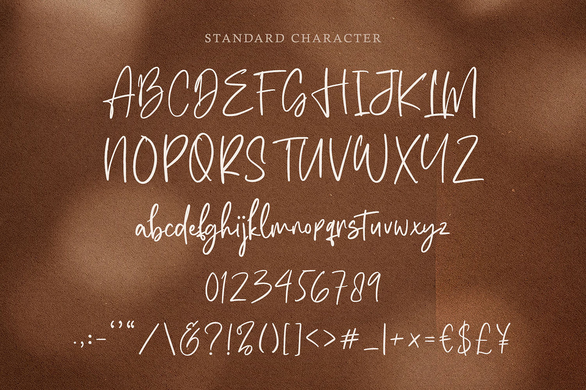 Millea Beatrice Signature Font, a Script Font by Kotak Kuning Studio (Photo 8 of 9)