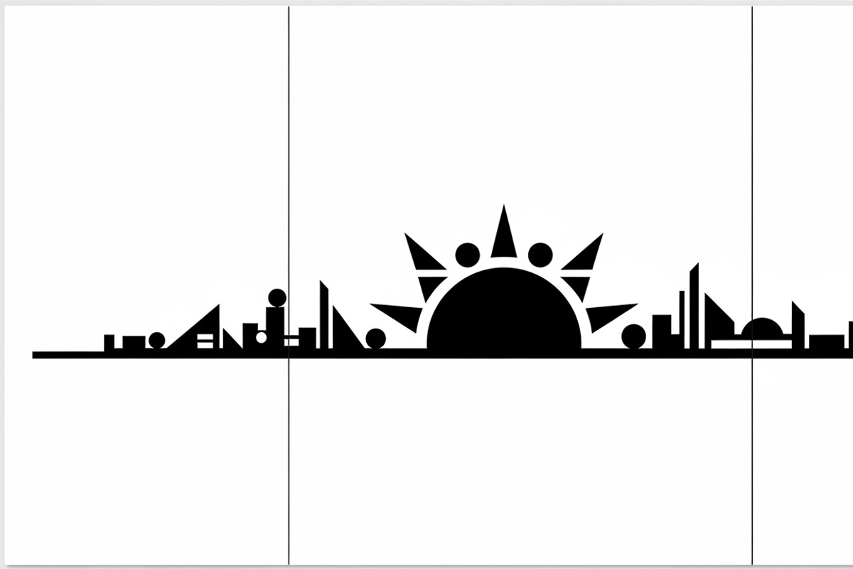 sunset horizon wall art design, an Illustration by Amazin_art (Photo 5 of 31)