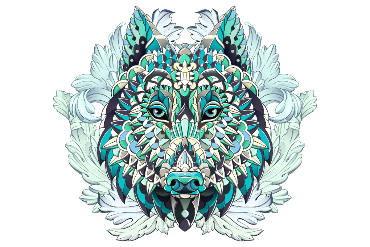 Ethnic Collection: Wolf, an Animal Illustration by ArtoJoy (Photo 3 of 5)