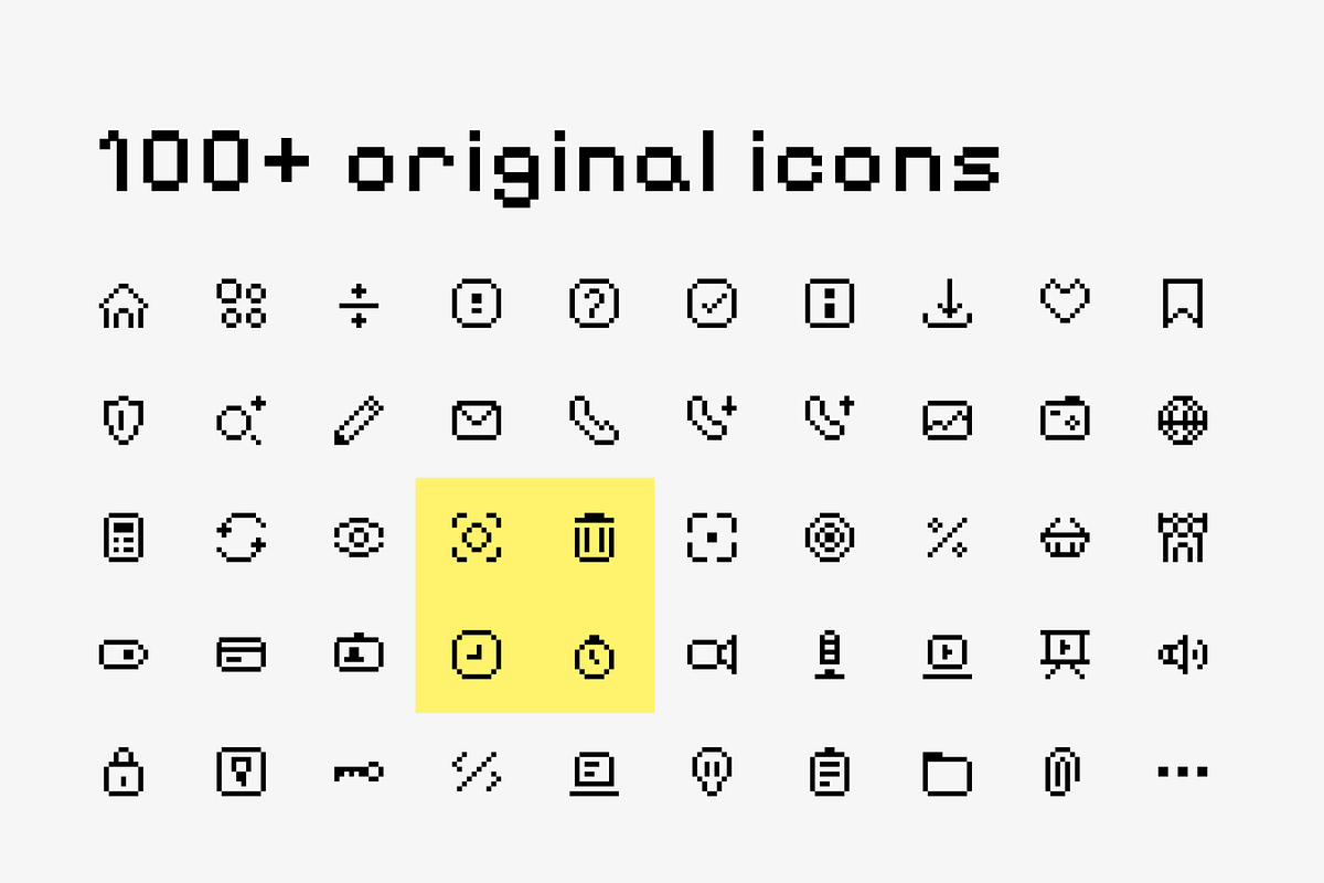 Vector Pixel Icons Set, an Outline Icon by Amazing Custom Icons (Photo 6 of 6)