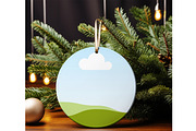 Christmas Ornament Mockups for Canva, a Merchandise Mockup by NoemieDesigns (Thumbnail 3 of 8)