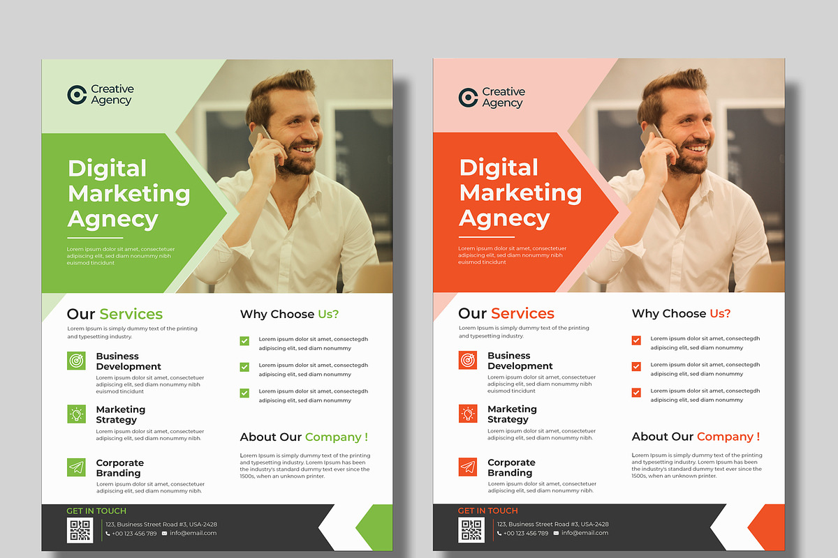 Modern corporate flyer bundle, a Flyer Template by MnGfx (Photo 4 of 4)