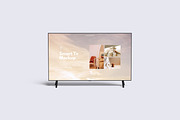 Smart Tv Mockup, a Device Mockup by Riel Concept (Thumbnail 4 of 5)