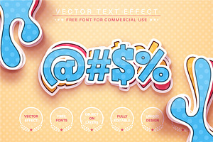 Super Sticker - Editable Text Effect