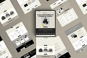 Minimal Landing Page Template Canva, a Landing Page Template by Row Creative (Thumbnail 5 of 9)